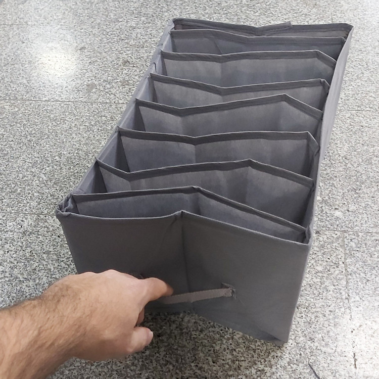 باکس حوله و لباس 9 خانه دیواره مقوایی(نظم دهنده کمد و لباس) ( تقسیم کشو)