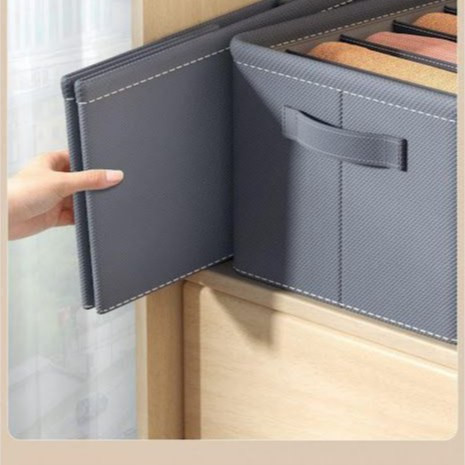 باکس حوله و لباس 9 خانه دیواره مقوایی(نظم دهنده کمد و لباس) ( تقسیم کشو)